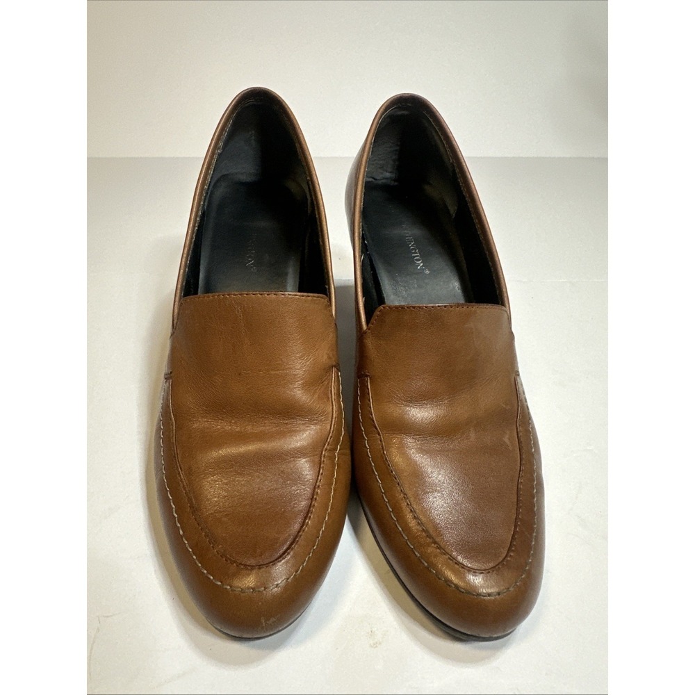 Worthington‎ Regan Brown Leather Loafer Pumps Women's Size 7M Comfortable